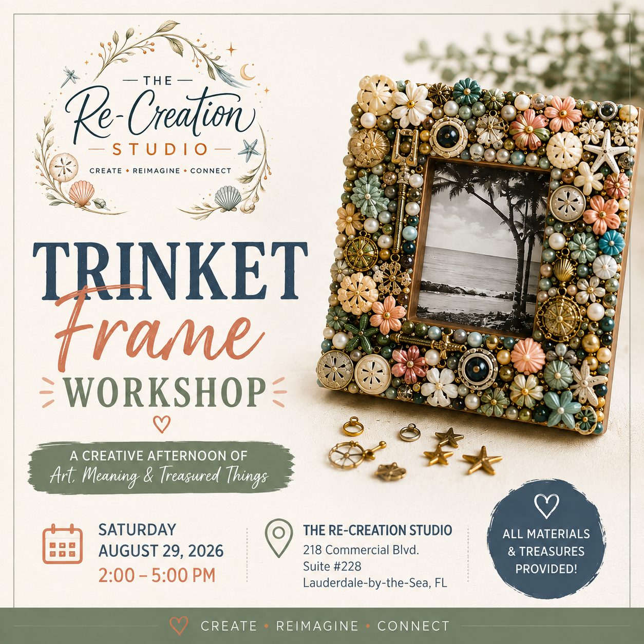 Trinket Frame Workshop | Saturday, August 29 • 2:00–5:00 PM