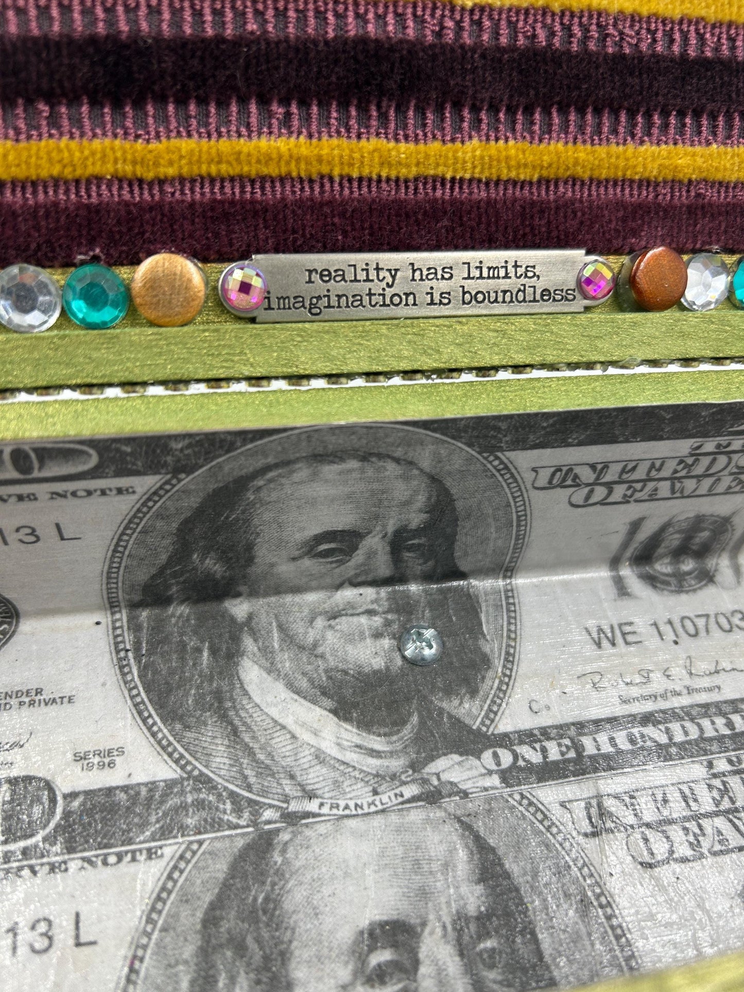 Money Wish Box | Upcycled Altar Box, Spiritual Decor