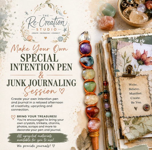 Make Your Own Intention Pen + Junk Journaling Session • Sunday, August 30, 2026 @ 4:00 - 7:00PM