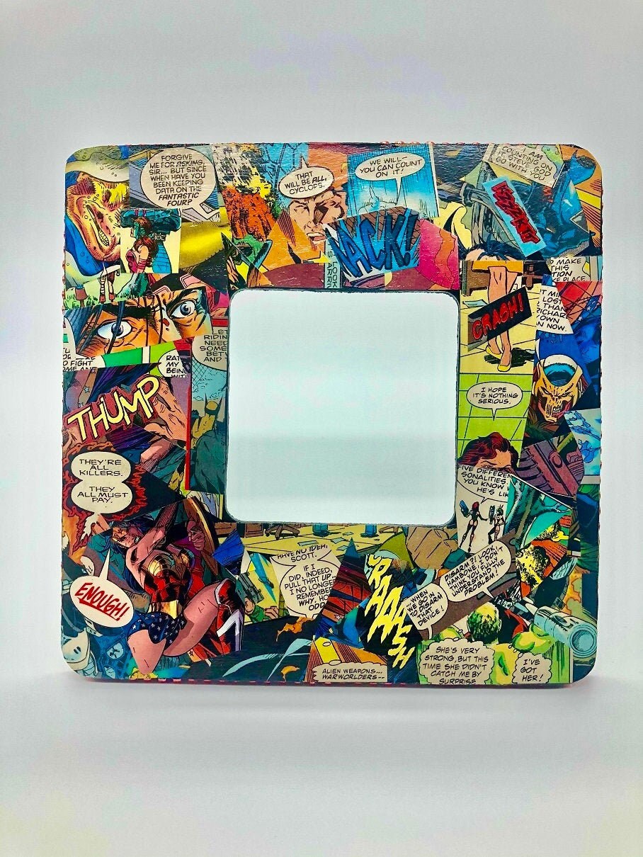 Comic Book Frame, Comic Book Art, Marvel, DC, Superheros, Unique Gifts, Birthday Gifts, Gifts For Him, Gifts For Her, Gifts For Kids