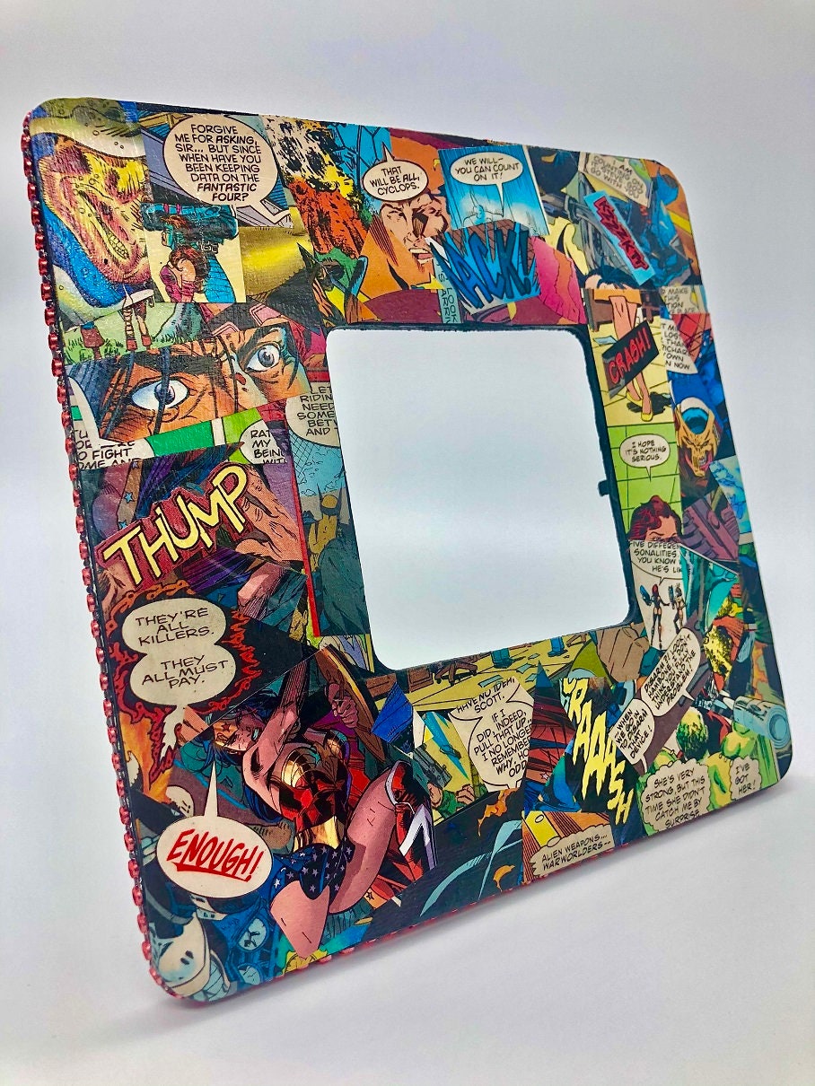 Comic Book Frame, Comic Book Art, Marvel, DC, Superheros, Unique Gifts, Birthday Gifts, Gifts For Him, Gifts For Her, Gifts For Kids