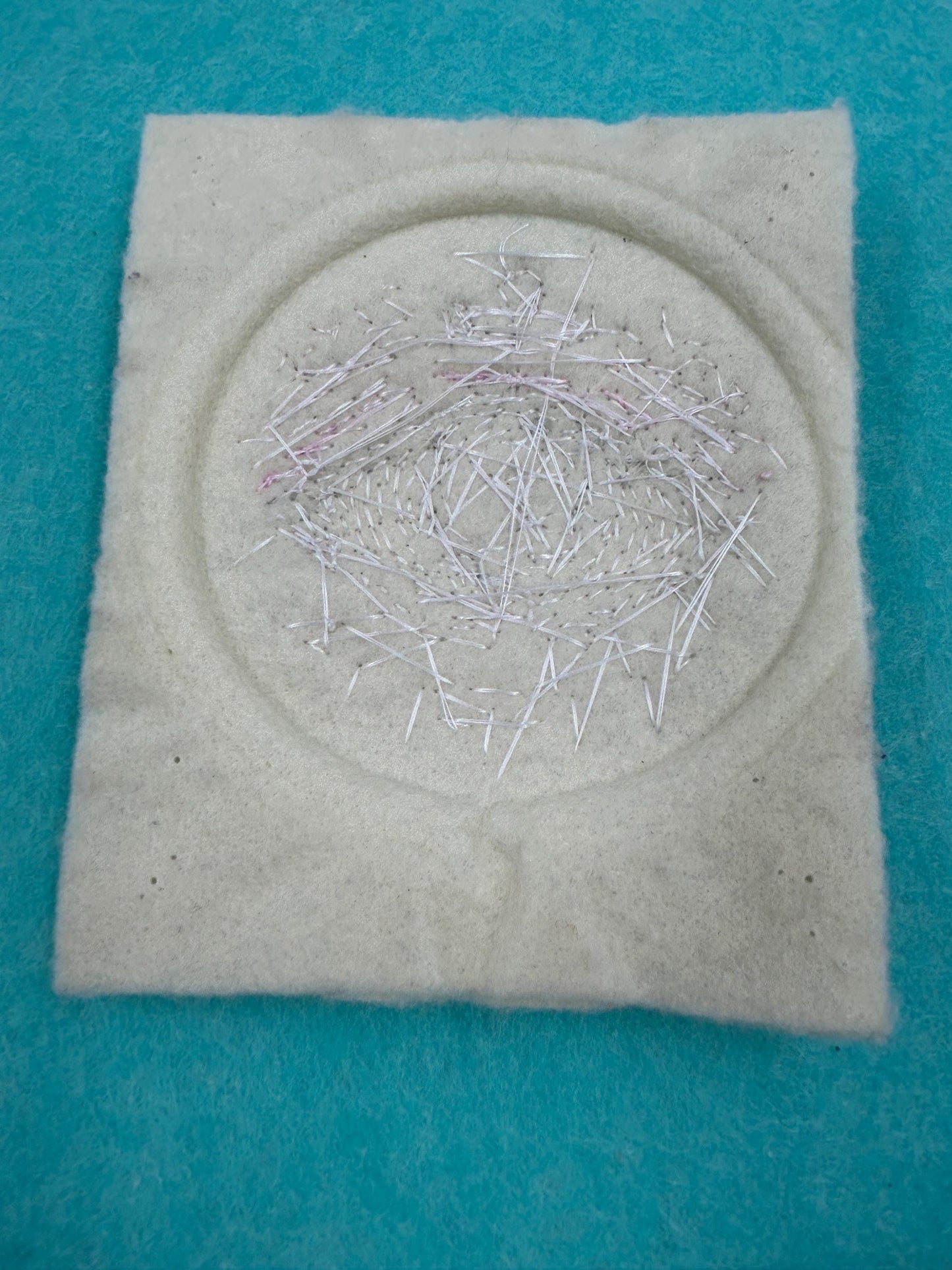 Handmade Evil Eye Beaded Patch | Upcycled Sew-On Applique