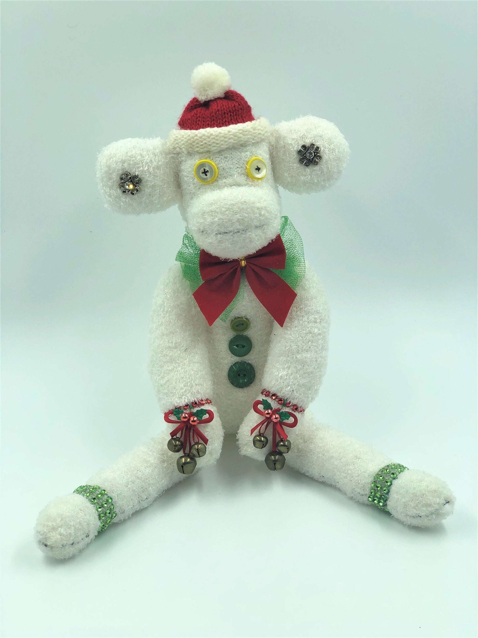 Jingle Monkey – Christmas Sock Monkey Plush