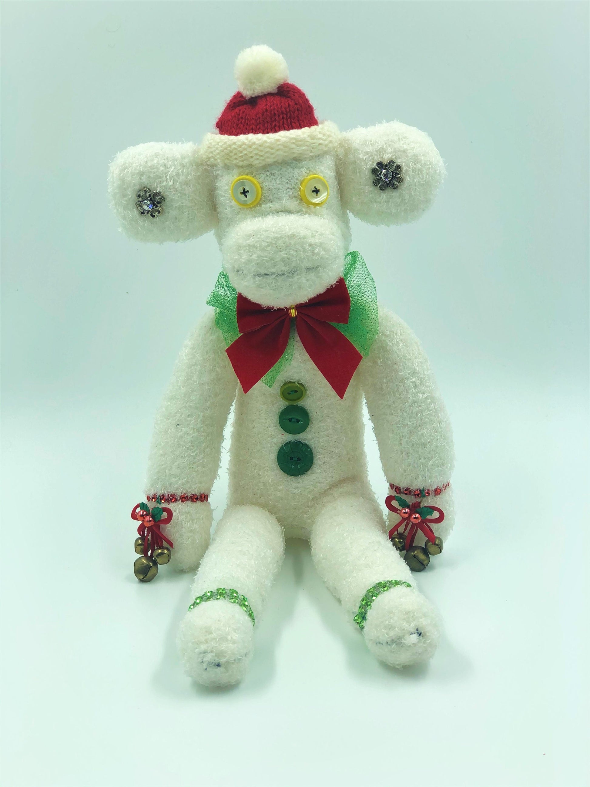 Jingle Monkey – Christmas Sock Monkey Plush