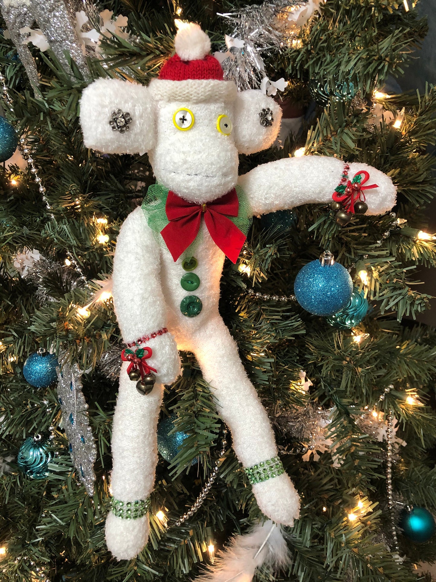Jingle Monkey – Christmas Sock Monkey Plush