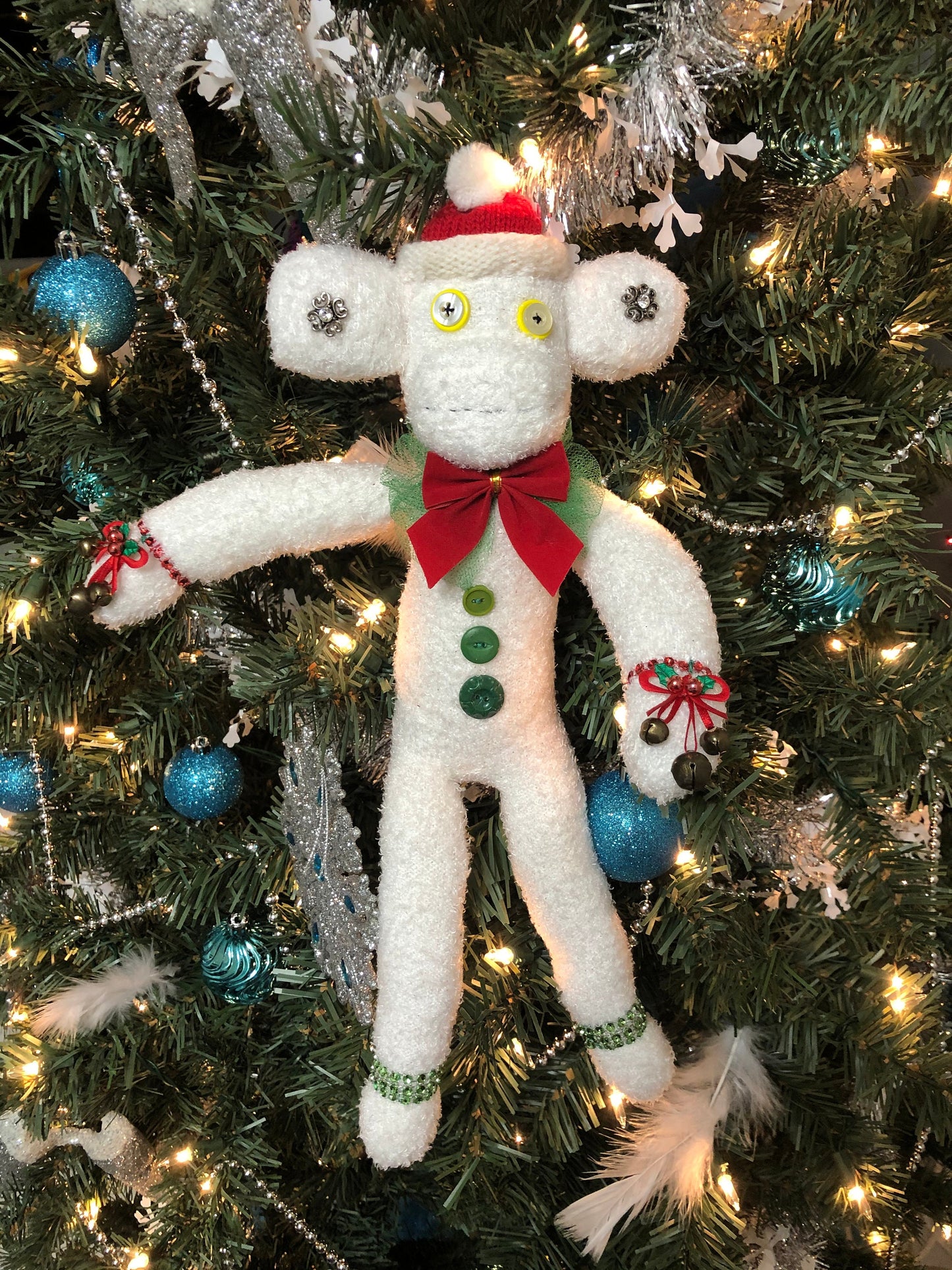 Jingle Monkey – Christmas Sock Monkey Plush