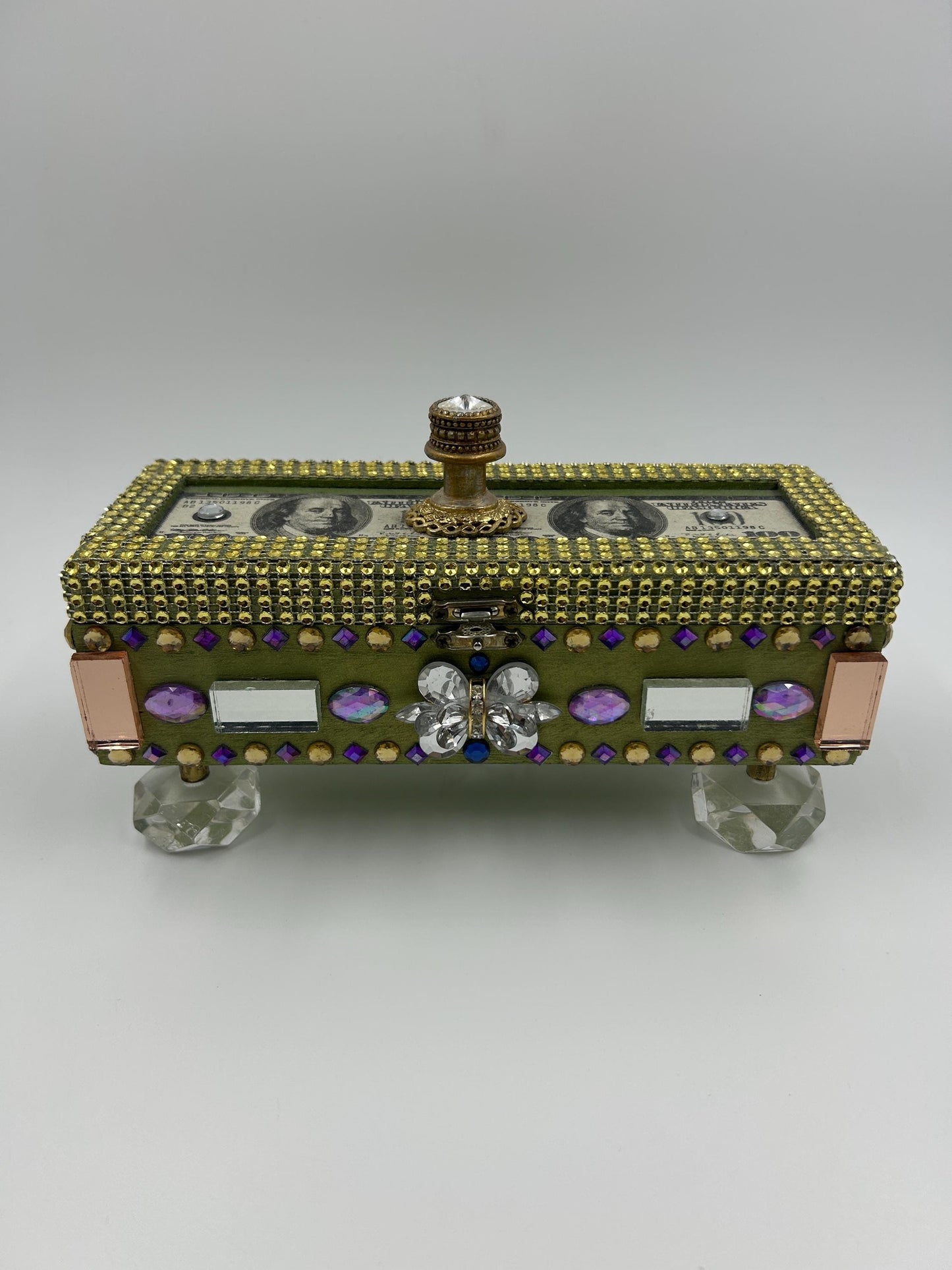 Money Wish Box | Upcycled Altar Box, Spiritual Decor