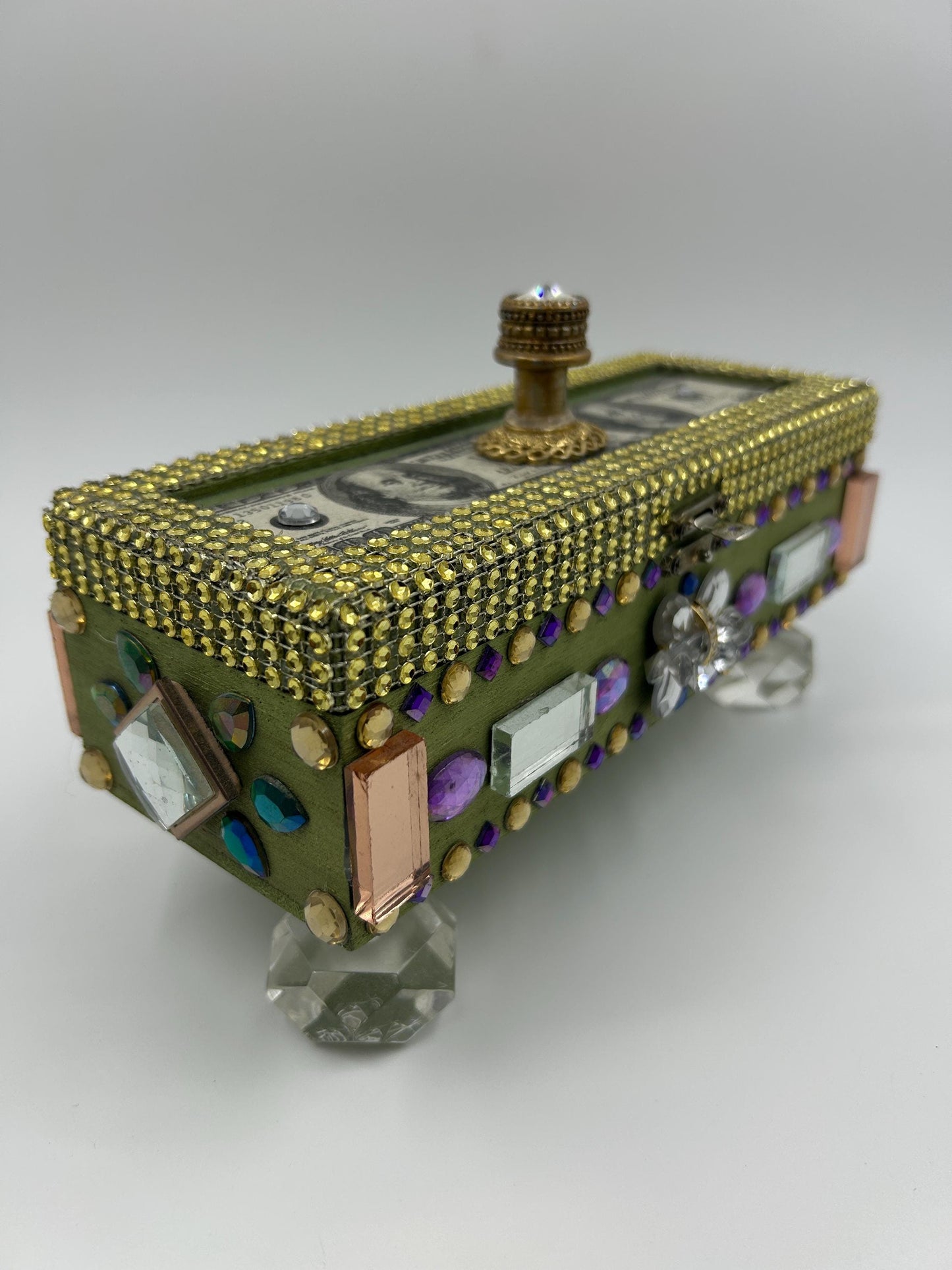 Money Wish Box | Upcycled Altar Box, Spiritual Decor