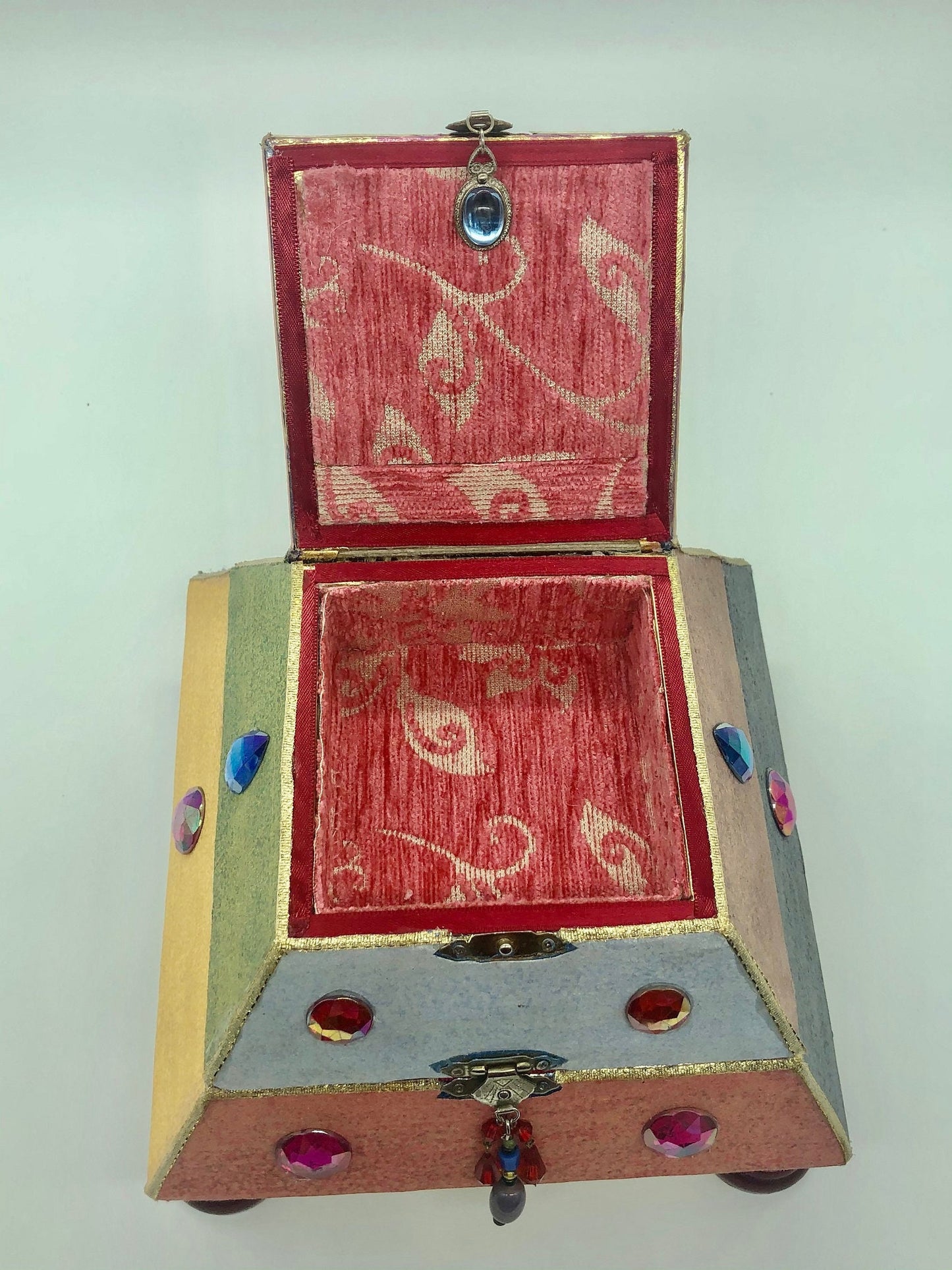 Upcycled Pyramid Jewelry Box | Handmade Geometric Keepsake