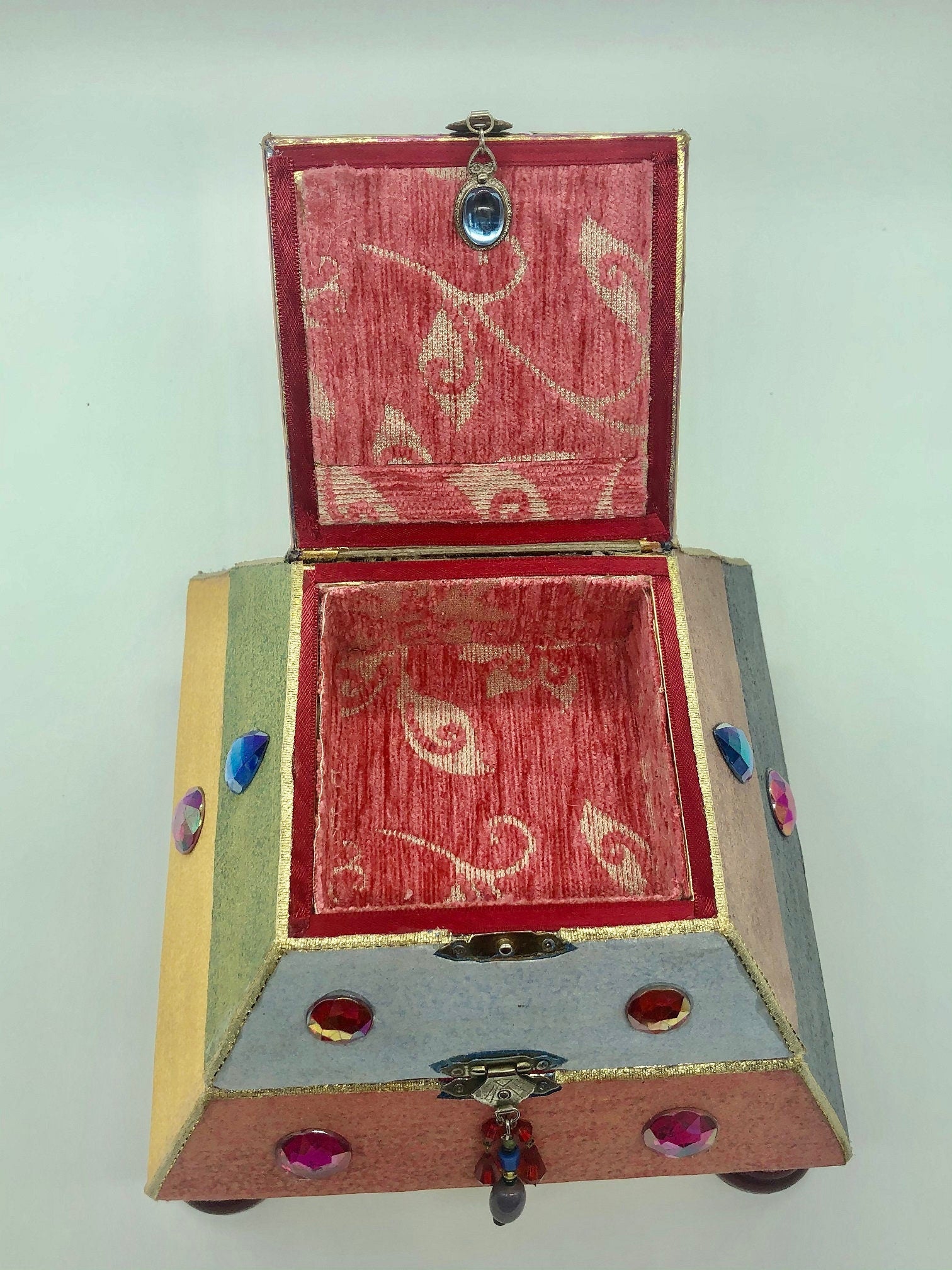 Upcycled Pyramid Jewelry Box | Handmade Geometric Keepsake