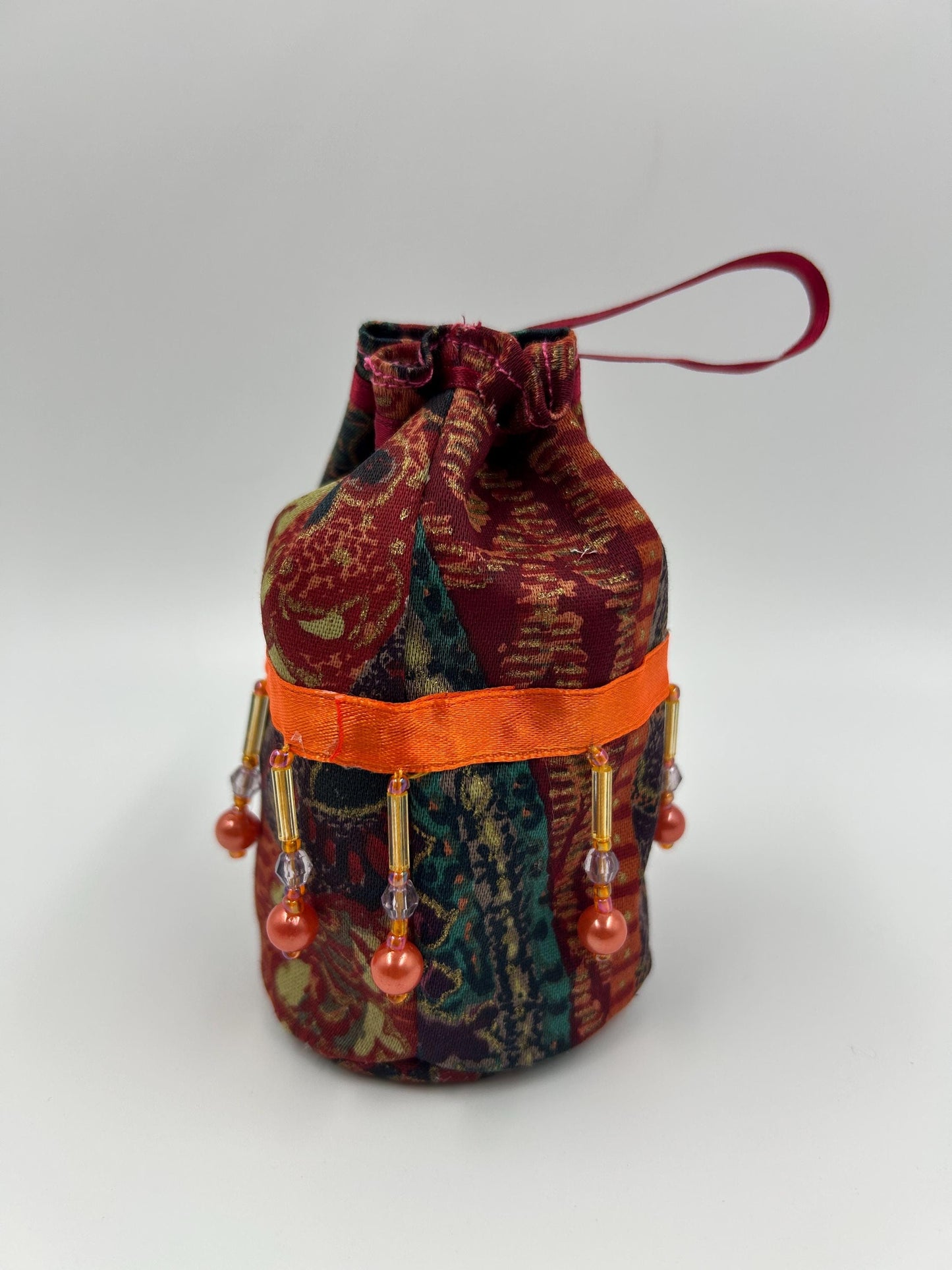 The Ember Bloom Pouch – Upcycled Bohemian Jewelry Bag