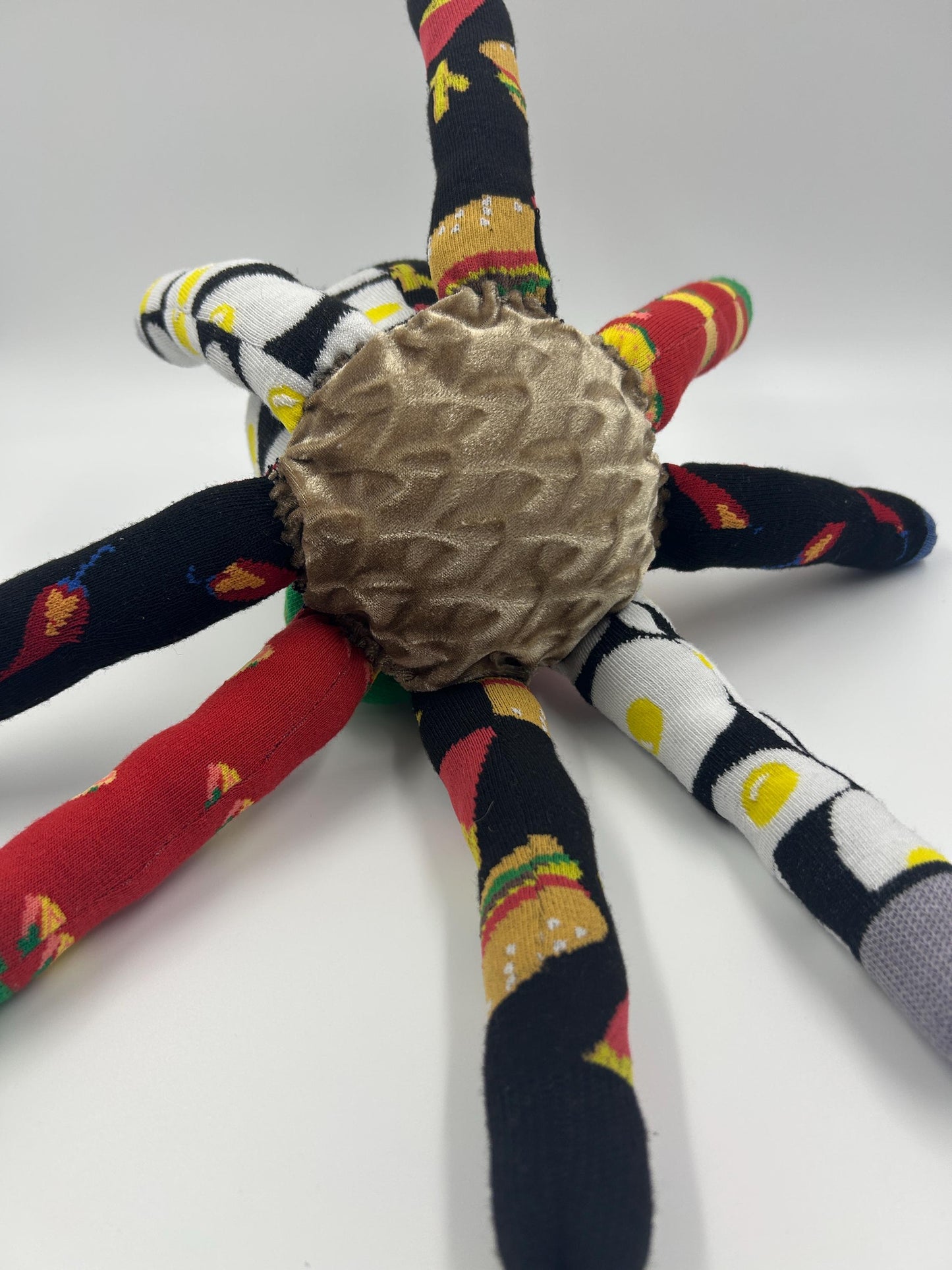 Handmade Upcycled Sock Octopus Plush – Food Lover Gift